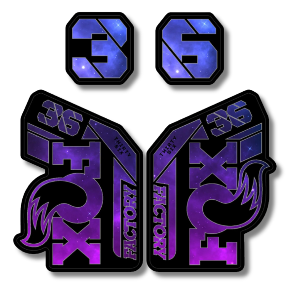 Sticker FOX (Galaxy-Violet)