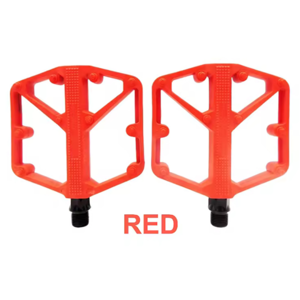 Pédale plat aluminium (Rouge)