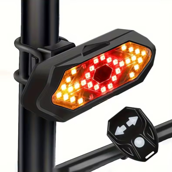 Feu arrière de vélo télécommandé clignotant LED