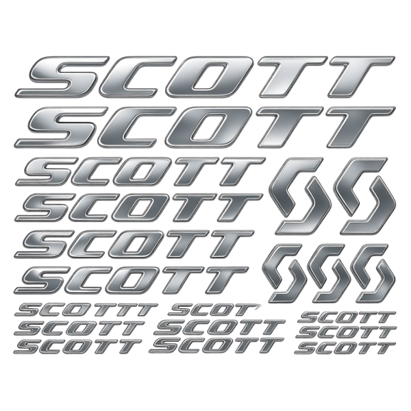 KIT stickers SCOTT (Argentée)