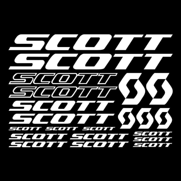 KIT stickers SCOTT (Blanc) / 01