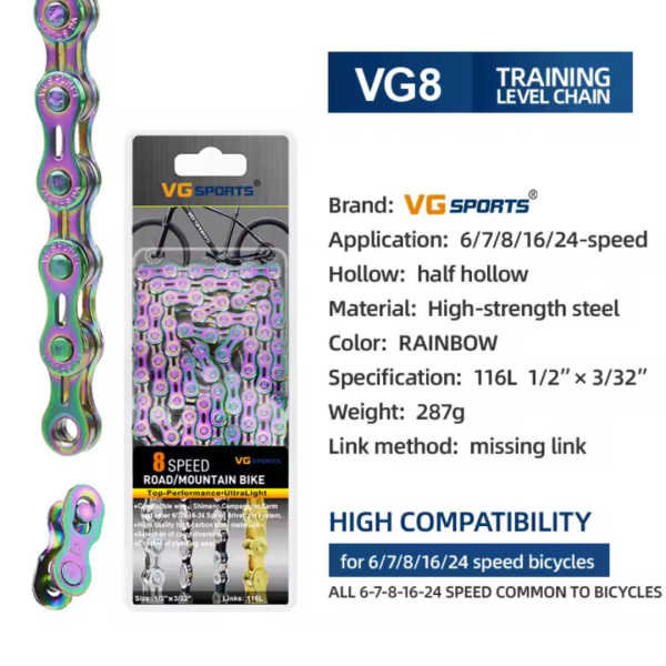Chaîne VG sports 8V (Rain-bow)