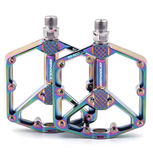 Pédale plat aluminium / BENGGUO (Rain-Bow)
