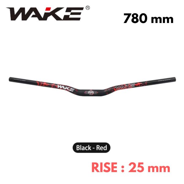 WhatsApp Image 2026-09-24 at 20.36.28 (6) Guidon aluminum WAKE 780mm | rise:25mm (Noir-Rouge) / TYPE 3