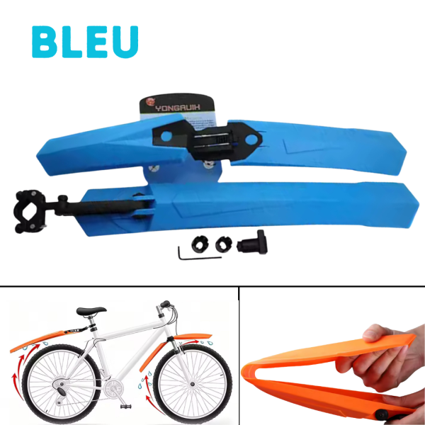 Garde-boue avant et arrière détachables (Bleu)